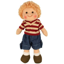 Poupée Chiffon Harry en Tissu Bigjigs | Doudou Bébé 1 An