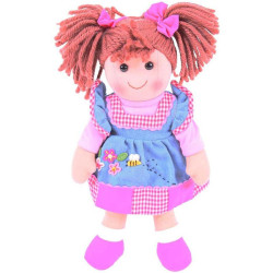 Poupée Chiffon Mélody en Tissu Bigjigs | Doudou Bébé 1 An