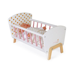 Lit en bois pour poupée Candy Chic