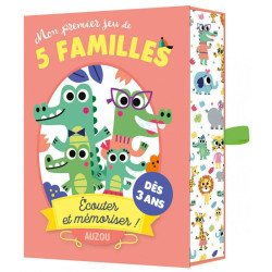 Mon Premier Jeu de 5 Familles Auzou - Jeu de Cartes 4 ans | Boissellerie.fr
