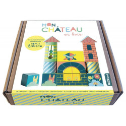Mon château en bois - Jeu de cubes colorés