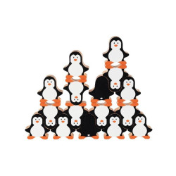 Jeu d'Adresse en Bois Les Pingouins Goki | Equilibre Des 2 Ans