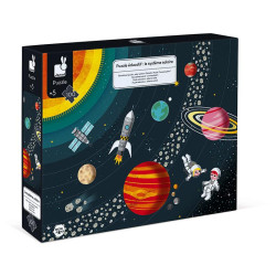 Puzzle système solaire éducatif 100 pièces