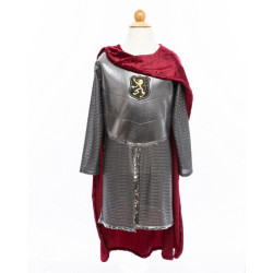 Tunique de chevalier avec cape argent taille 6 à 8 ans