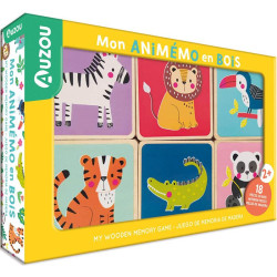 Mon Animémo en bois - jeu du Mémory