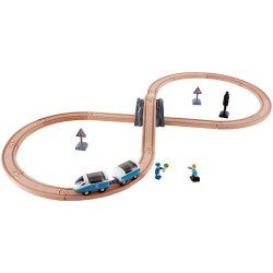 Circuit de train en bois - en 8 - TGV
