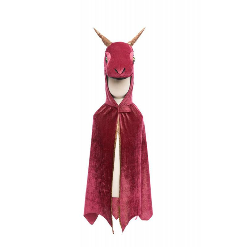 Déguisement Cape de Dragon Starry night rouge et cuivre - 4 à 6 ans