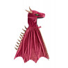 Déguisement Cape de Dragon Starry night rouge et cuivre - 4 à 6 ans