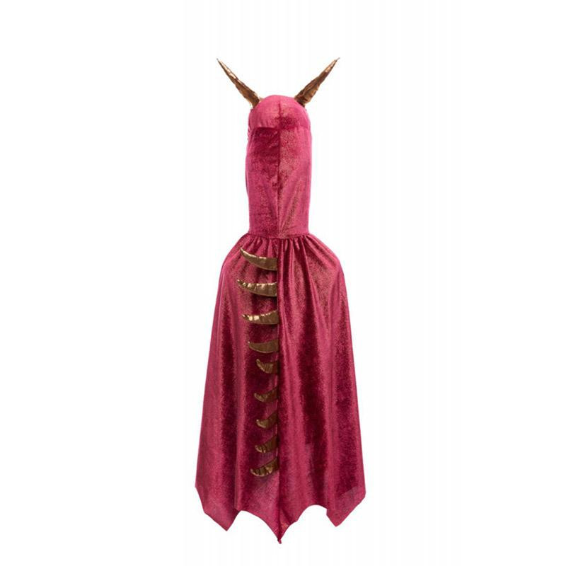 Déguisement Cape de Dragon Starry night rouge et cuivre - 4 à 6 ans
