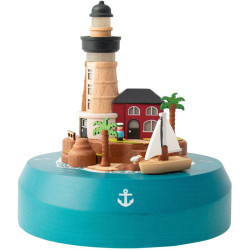 Veilleuse musicale rechargeable - Voilier et phare