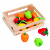 Cagette de 12 fruits - jouet bois