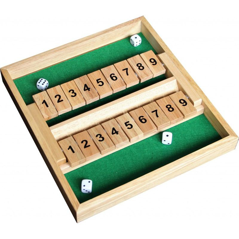 Fermer la boite ou Shut the box - 1 à 9 - 2 joueurs