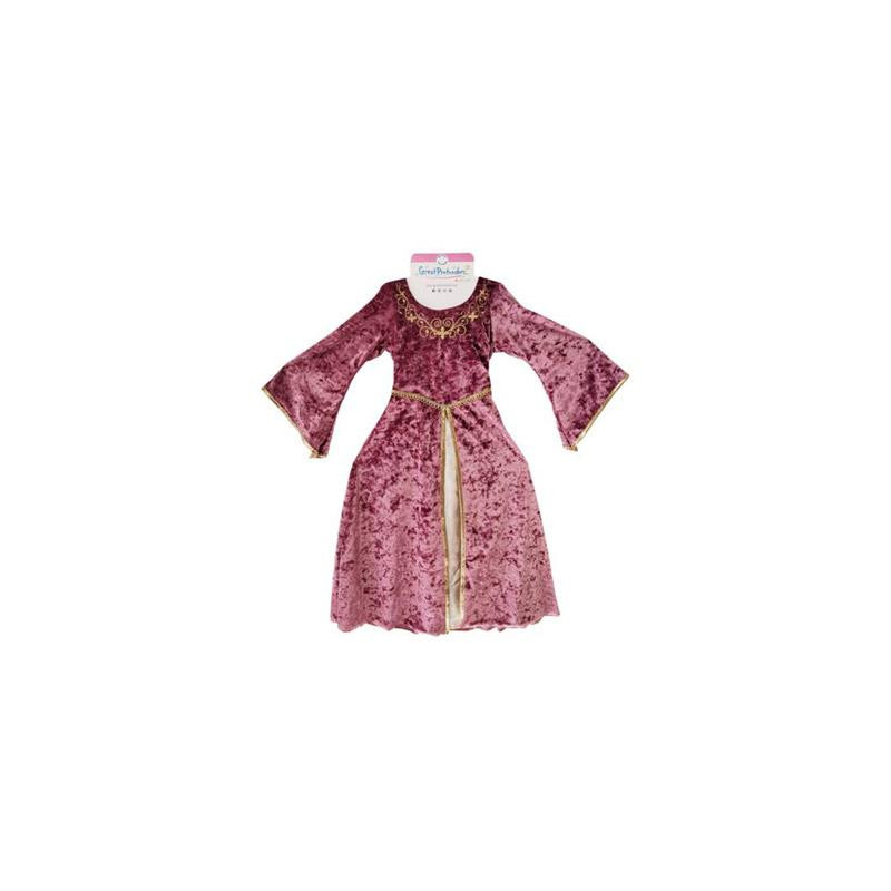 Déguisement robe Lady Guenièvre vieux rose - 8 à 10 ans