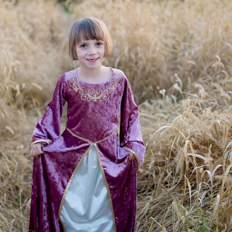 Déguisement robe Lady Guenièvre vieux rose - 8 à 10 ans