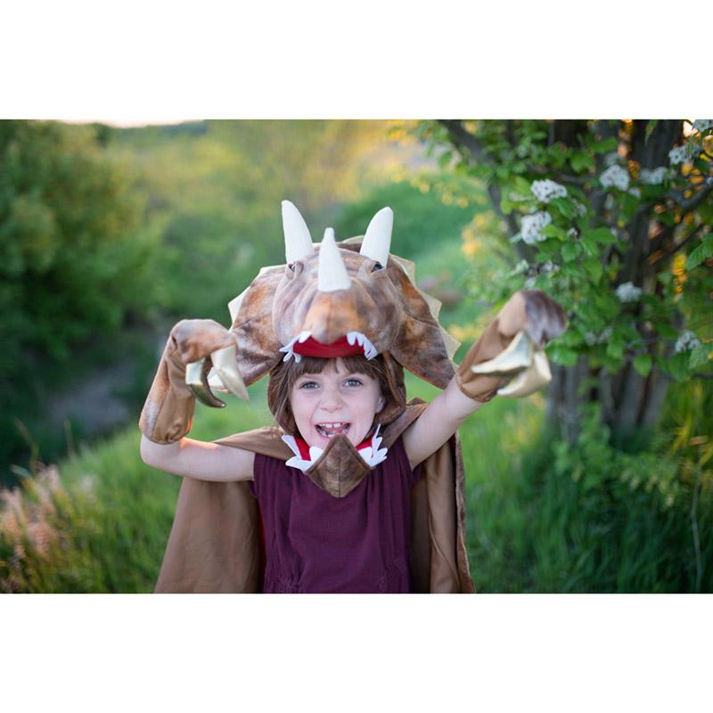 Déguisement Cape de Tricératops Grandasaurus avec griffes 4-6 ans