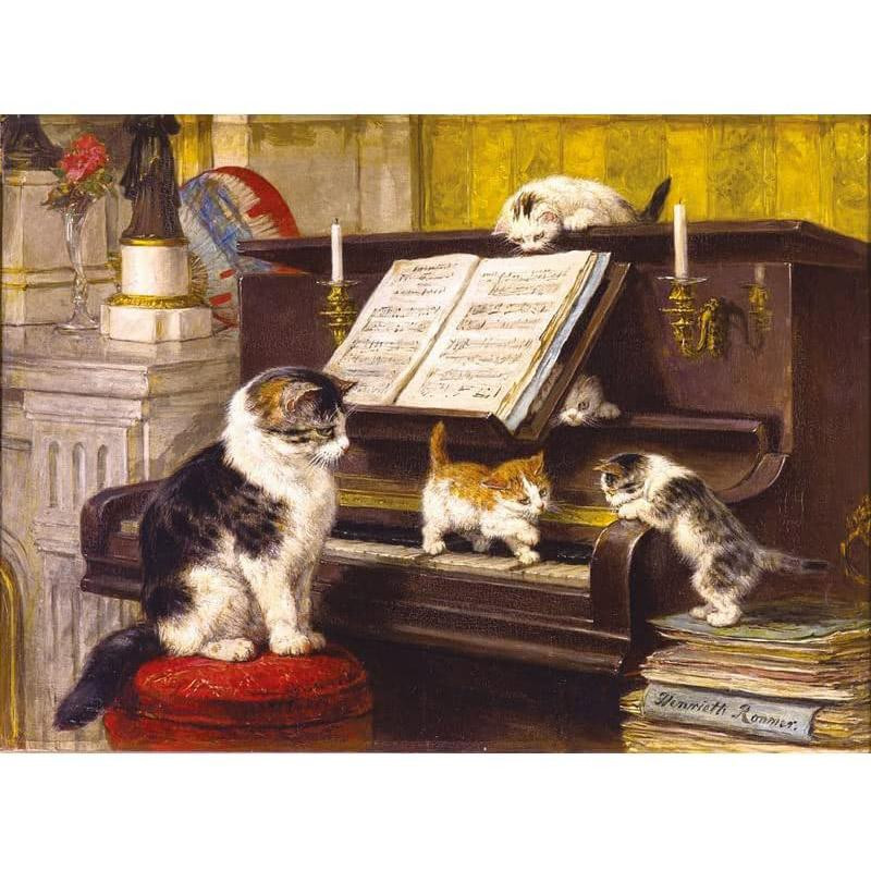 La leçon de piano - 80 pièces - Puzzle en bois