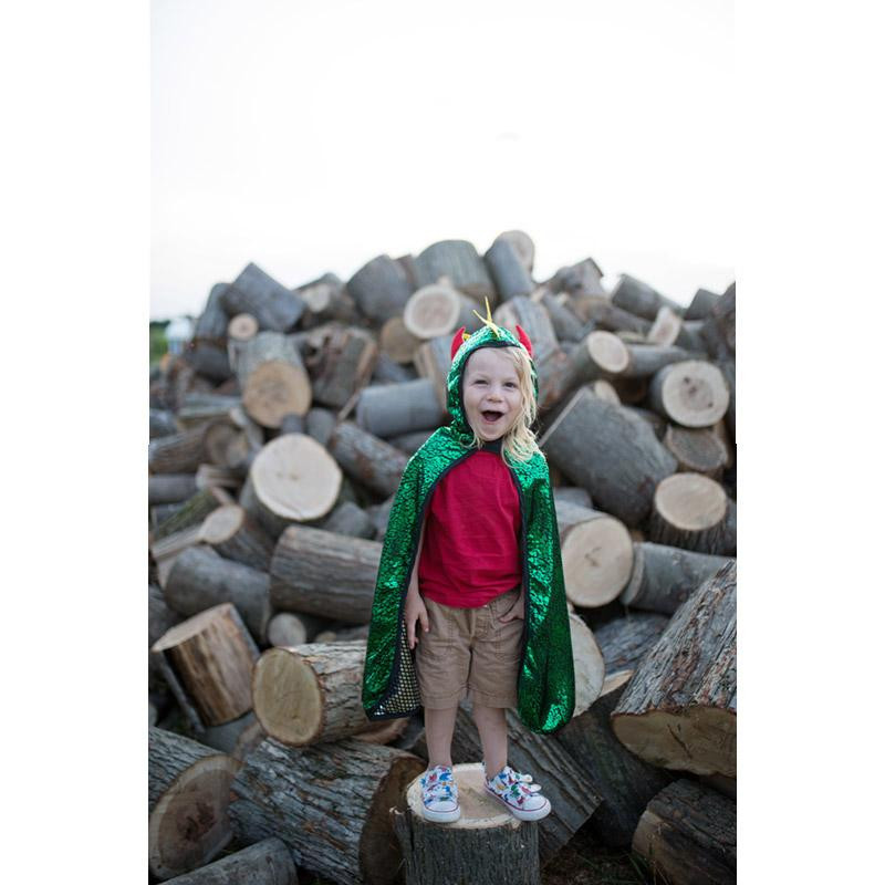 Déguisement cape réversible Dragon-Chevalier - 4 à 7 ans