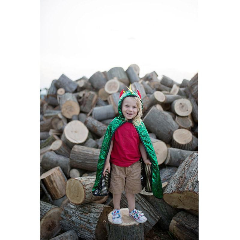 Déguisement cape réversible Dragon-Chevalier - 4 à 7 ans