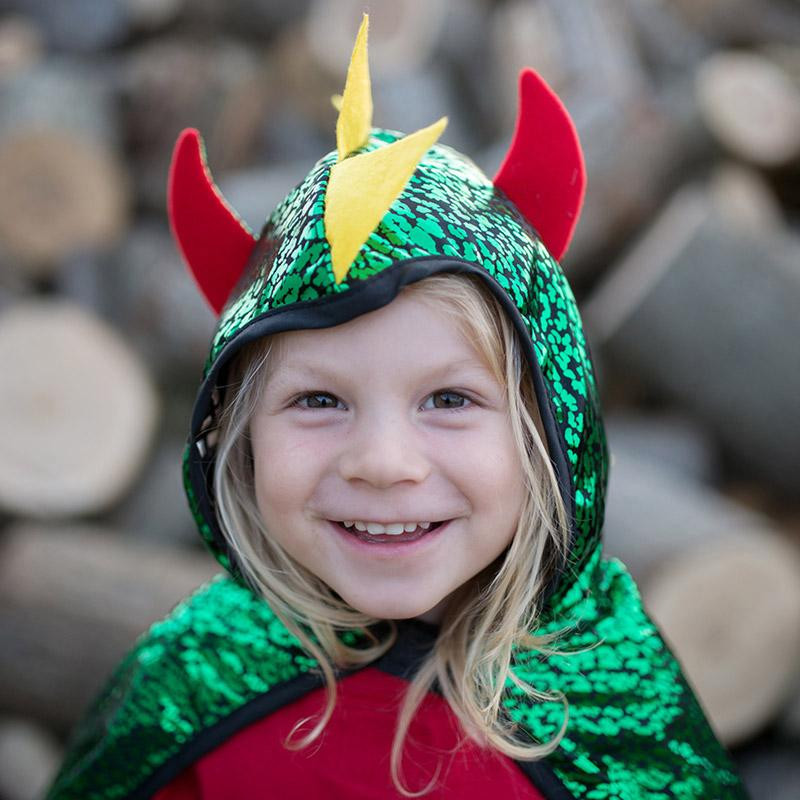 Déguisement cape réversible Dragon-Chevalier - 4 à 7 ans