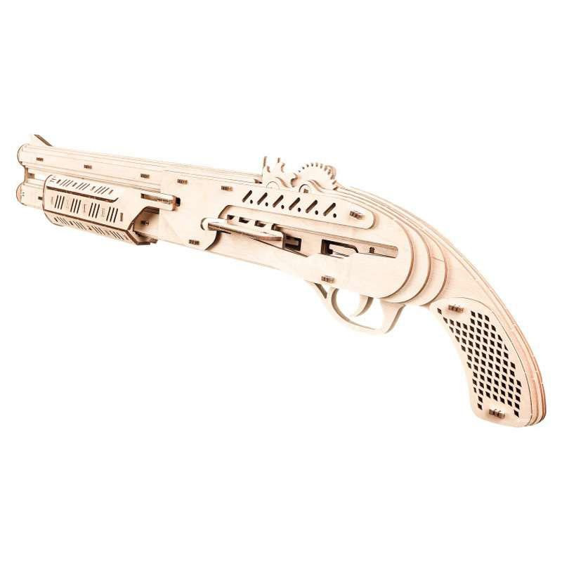 Maquette en bois Fusil à élastique