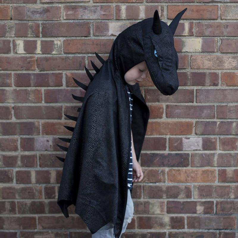 Déguisement cape Dragon de Minuit - 4 à 7 ans