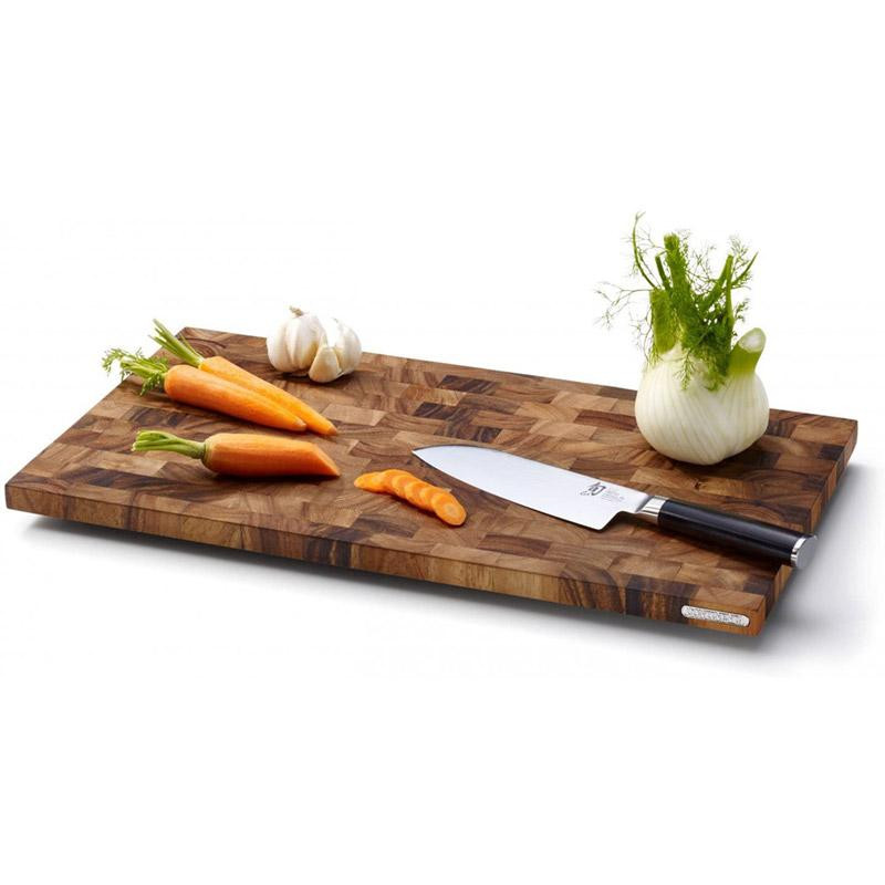 Planche à découper bois de bout d'Acacia 54 cm x 29 cm