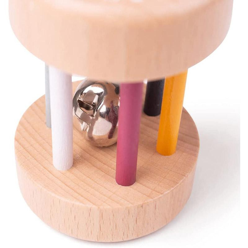 Hochet qui roule en bois
