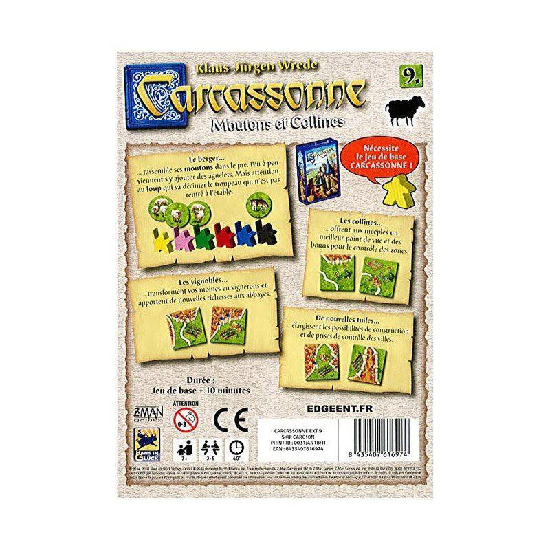 Carcassonne : Moutons et Collines (Ext. 9) – La vie au grand air !
