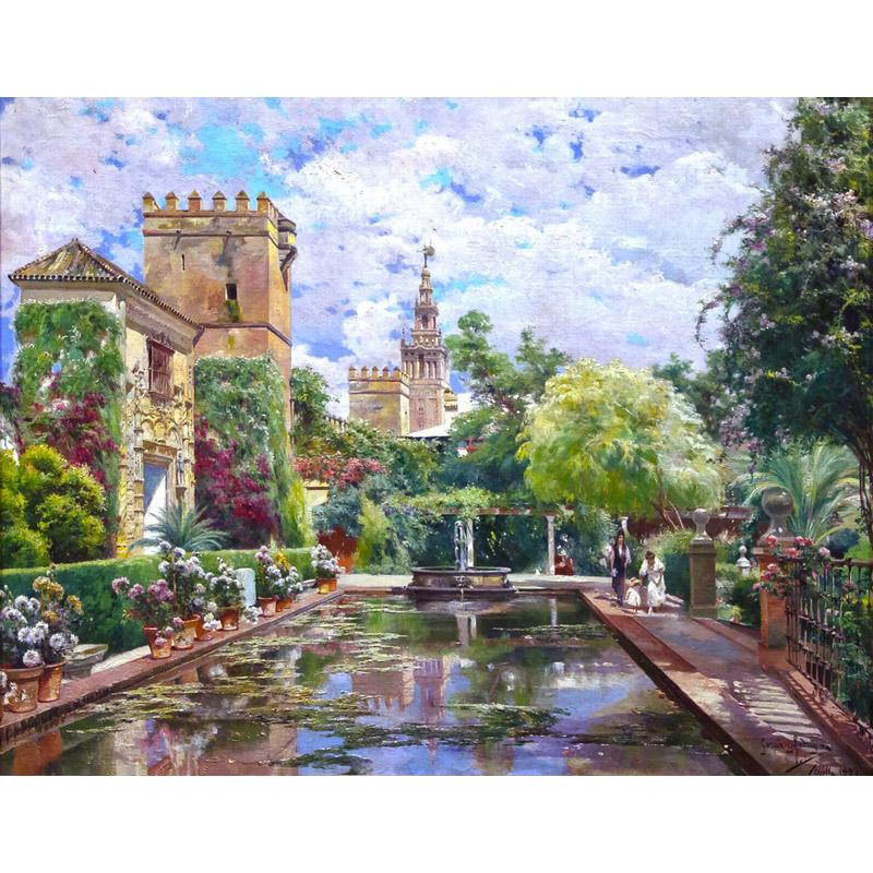 Puzzle en bois - Le Bassin de l'Alcazar - 250 pièces