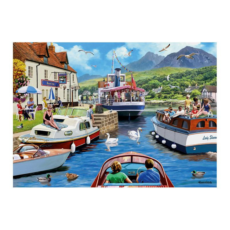 Puzzle Falcon - A Day On The River - 1000 pièces carton
