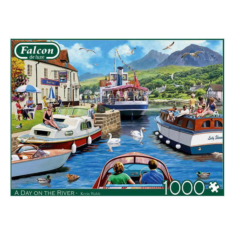 Puzzle Falcon - A Day On The River - 1000 pièces carton