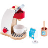 Dinette en bois - machine à café avec accessoires
