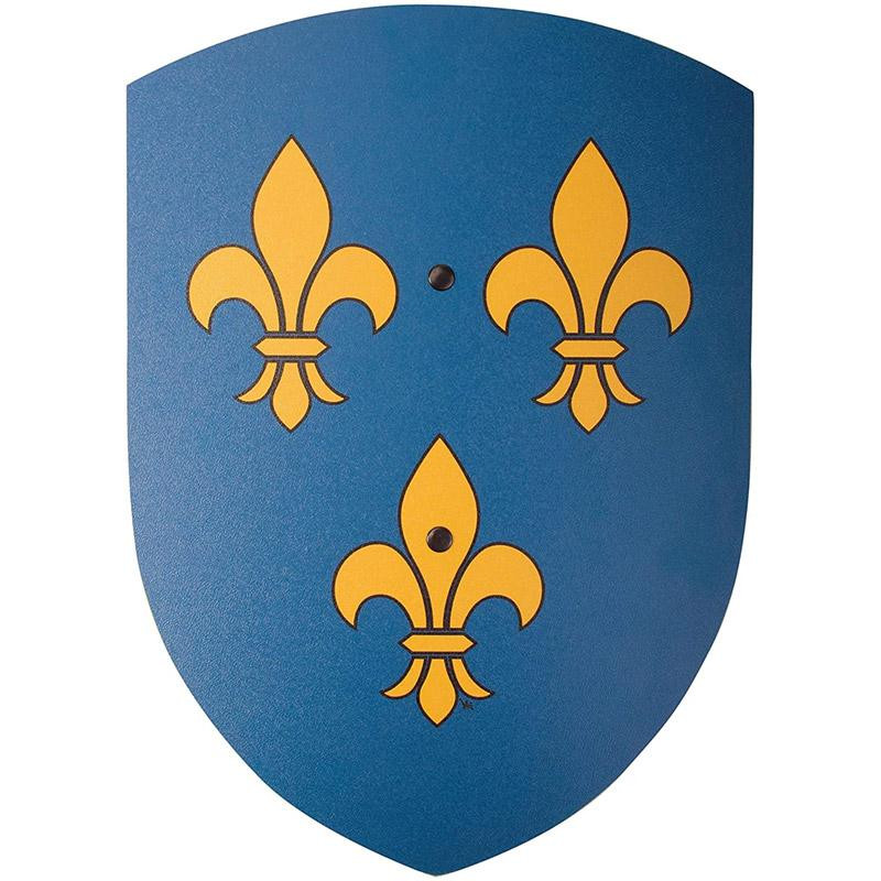 Bouclier en bois Fleur de Lys courbé jouet bois Vah