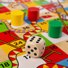 Jeu des serpents et échelles - Jeu en bois traditionnel
