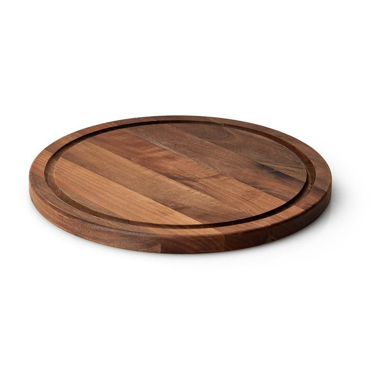 Planche à découper en bois de Noyer diamètre 28 cm
