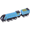 Locomotive Mallard Jouet en bois Bigjigs pour circuit de train