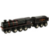 Locomotive noire et son tender