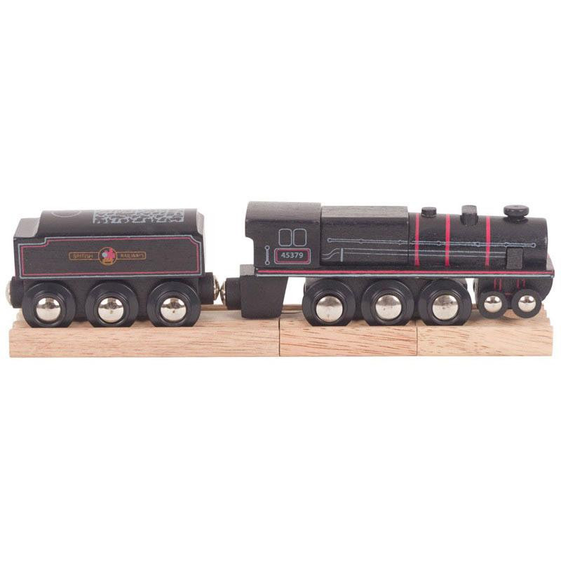 Locomotive noire et son tender