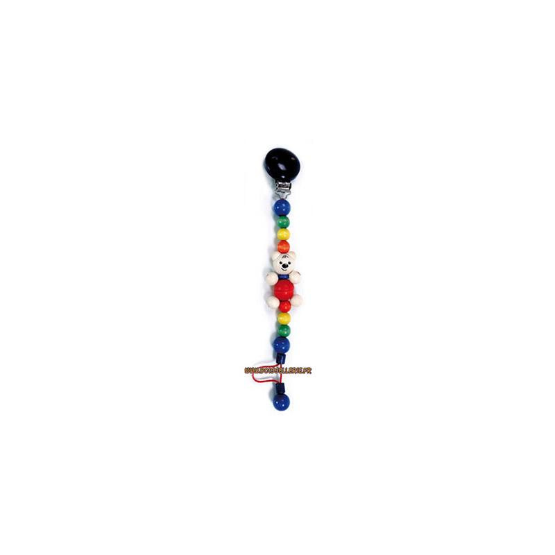 Porte-tétine clip ours
