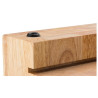 Planche à découper Hévéa bois de bout avec 1 tiroir (bac gastro Inox)