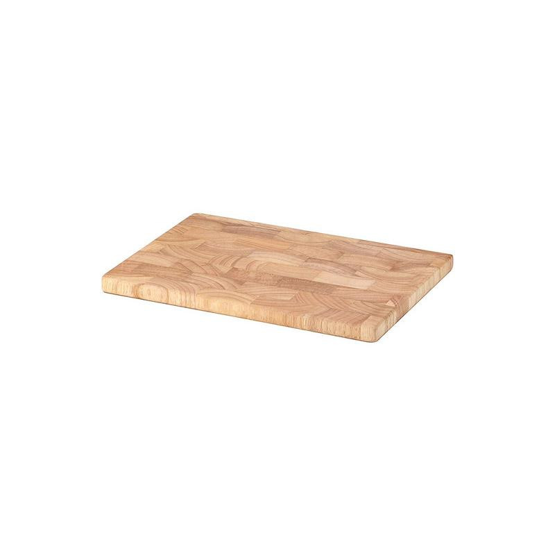 Planche à découper Hévéa massif en bois de bout 26 cm x 18 cm