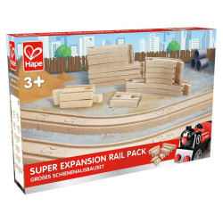 Pack extensions de voies pour train en bois Hape
