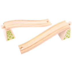 Rail ascendant avec bloc pilier, lot de 2