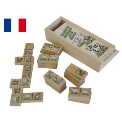 Dominos en bois image les animaux de la ferme