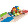 Rail musical pour circuit train en bois