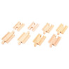 Rails de jonctions et rails courtes, train en bois
