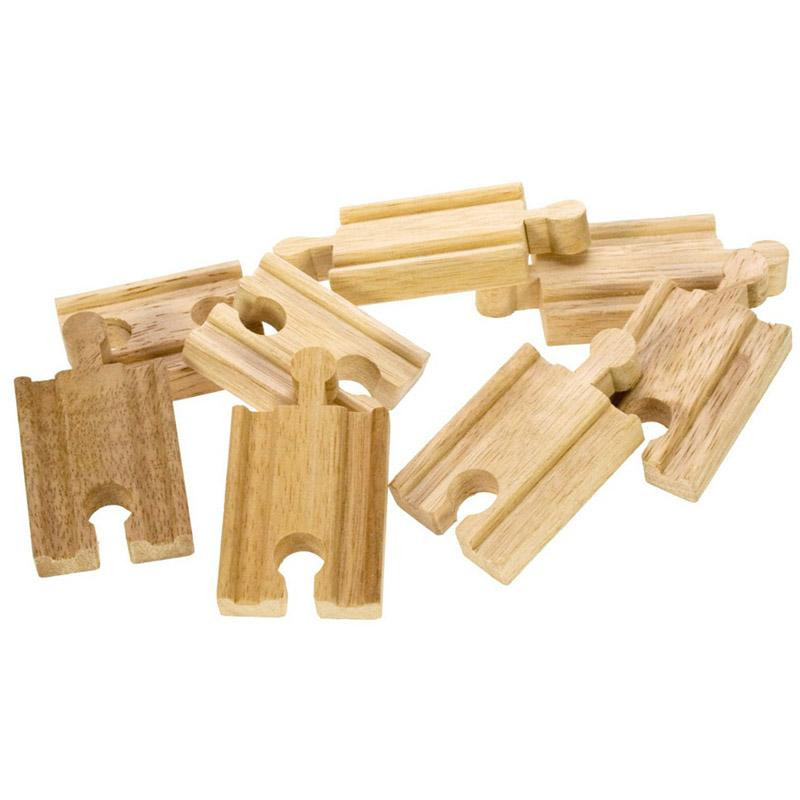 Rails de jonctions et rails courtes, train en bois