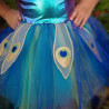 Déguisement robe Costume de Paon avec Coiffe 4-6 ans