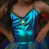Déguisement robe Costume de Paon avec Coiffe 4-6 ans