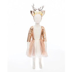 Déguisement robe de biche et serre-tête - 6 à 8 ans